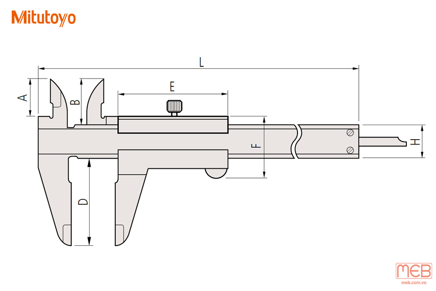 Thước cặp cơ khí tiêu chuẩn series 530 Mitutoyo